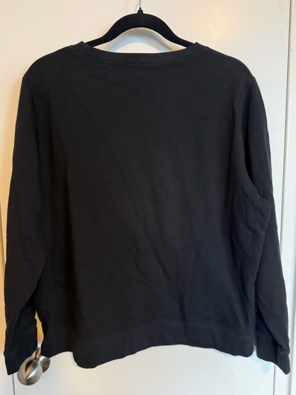 J.Crew Black Crewneck Sweatshirt Leopard Heart Graphic XXL - Picture 4 of 4